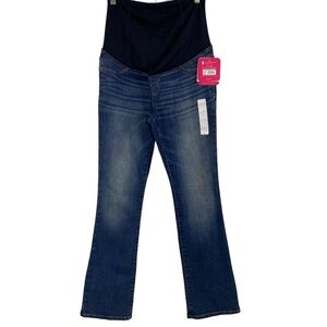Isabel Maternity by Ingrid & Isabel Dark Blue Boot Cut Maternity Jeans